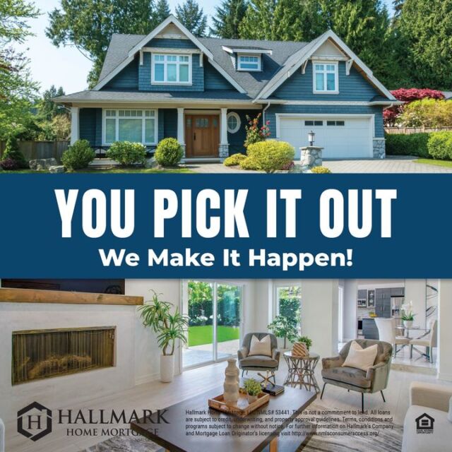 You pick it out; we can make it happen. Contact us to get pre-qualified, then start house hunting to find the perfect one. #HHM #YourCommunityLender #HallmarkHomeMortgage #eHome #hhmtv #HomeMortgage #Mortgage  #MortgageLender